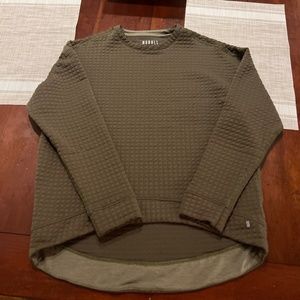 No Bull Quilted Crew Pullover